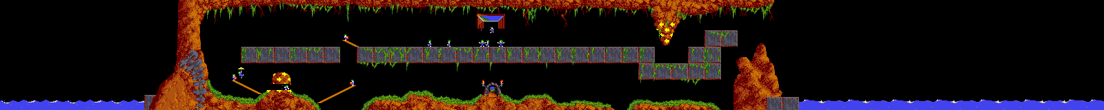 Overview: Lemmings, Amiga, Tricky, 9 - They just keep on coming